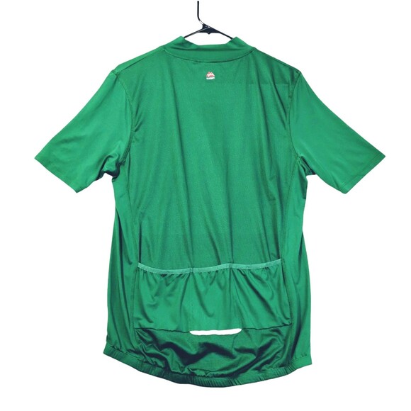 Danish Endurance Cycling Top Men's L Quarter Zip Mock Neck Short Sleeve Green - Picture 3 of 11